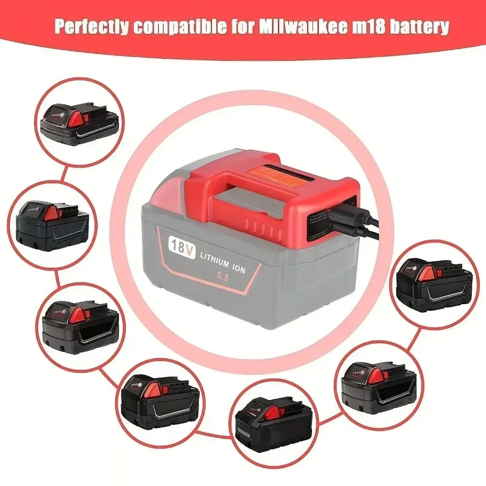 Laptop Accessories Usb - Batterie au lithium pour DeWalt 20V,