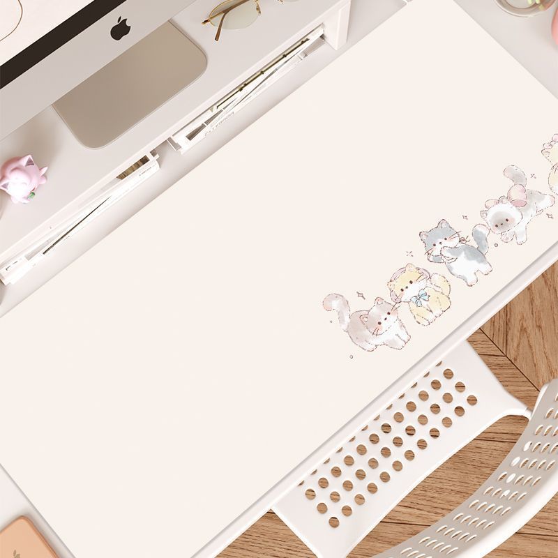 Laptop Accessories Pink - Tapis de bureau en cuir rose